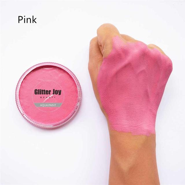 Pink 30g/pc Water Activated Pink Face Body Paint Makeup In